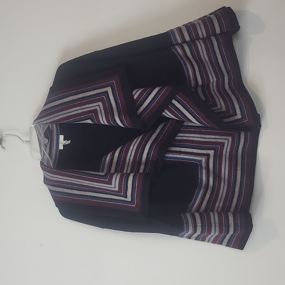 JOIE Dagna 100% Wool Open Cascade Stripe Cardigan - Picture 1 of 10